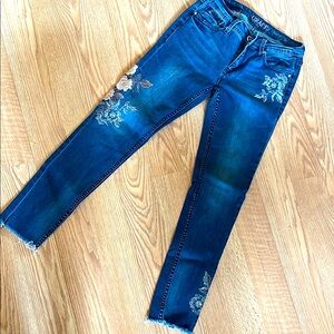 Grace Blue Embroidered Women's Jeans size 27